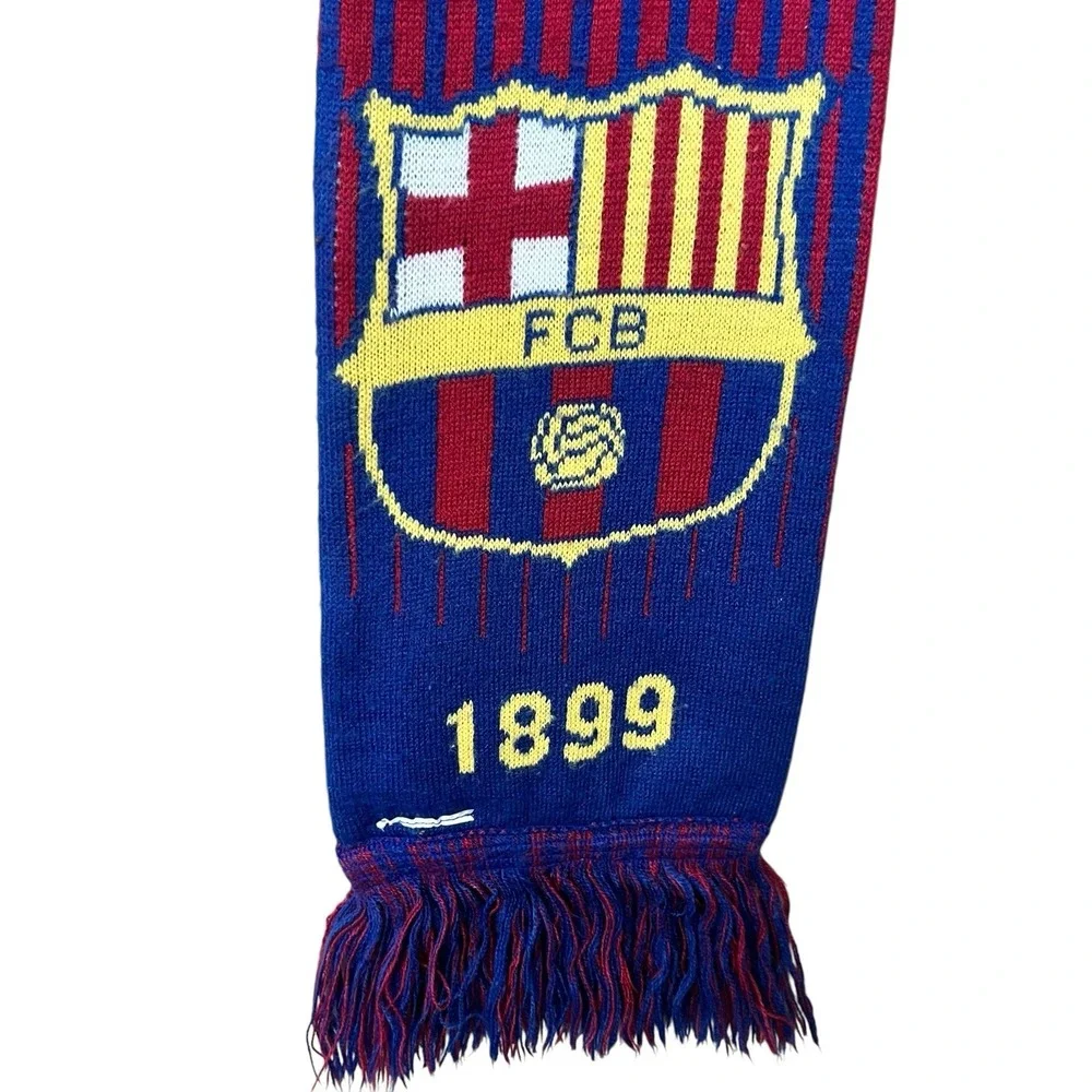FC Barcelona Home Scarf 62 Inch Soccer Football Fan Club Blaugrna Catalonia Gift